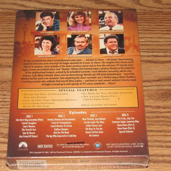CHEERS (DVD) the complete first season (4 disc set)~SEALED!...........Great Gift - Picture 2 of 3